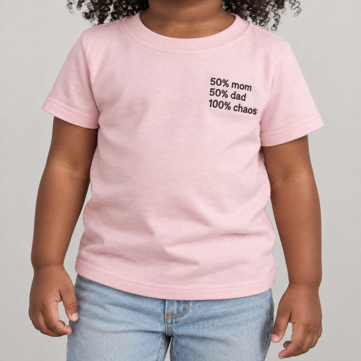 CHAOS - Toddler Pink Shirt, model front view