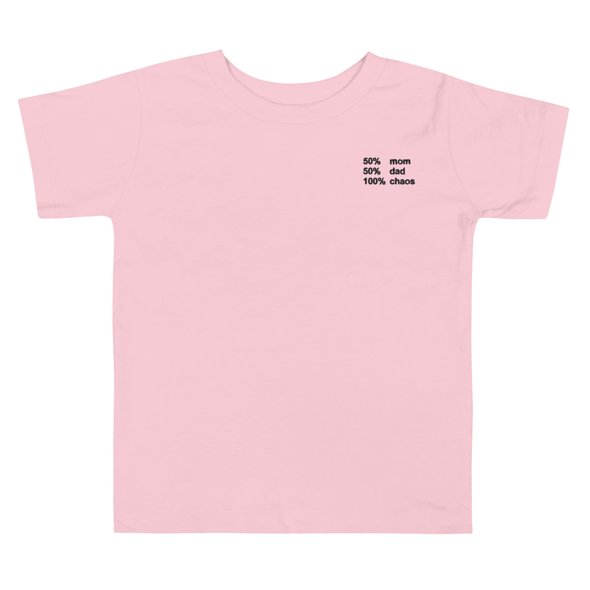 CHAOS - Toddler Pink Shirt, product mockup front view