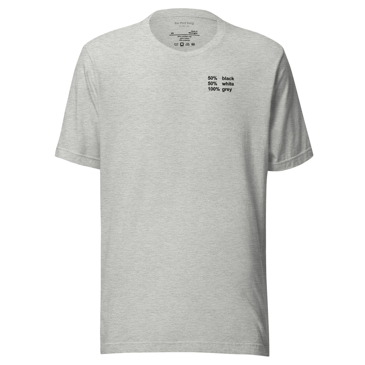 GREY - Athletic Heather shirt, product mockup front view